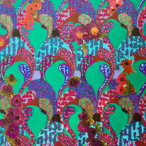 Clematis, Poppies, Anemones I, Collage, 35 x 25 cm