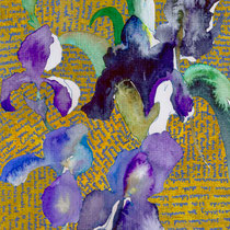 Irises for Lilly, Watercolor, 24 x 17 cm. Sold.