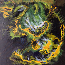 SULFUR  -  80x80 cm, Mischtechnik auf Leinwand