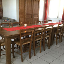 la salle à manger Les Prés Salés Ferme Relais de la Baie de Somme gîtes de groupe baie de somme