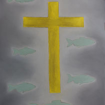 Croix aux poissons, 80x120