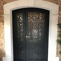 porte d'entrée découpe laser