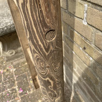 The most beautiful grain ever seen on a wooden ladder!
