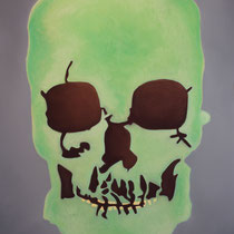 Crâne vert, 80x120