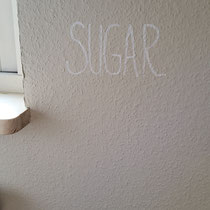 Verwendete Wandfarbe: "Sugar" von Painting the Past