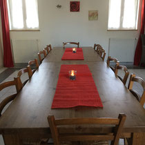 la salle à manger Les Prés Salés Ferme Relais de la Baie de Somme gîtes de groupe baie de somme