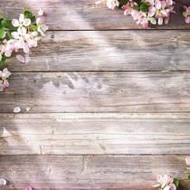 09 Holzbretter Blumen Rosé (einfacher Stoff = 25 EUR - 300xH240cm