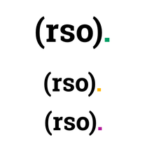 Signet für eine Texterin mit drei Arbeitsbereichen