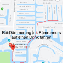 Bootsausflug ins Restaurant Rumrunners, Cape Coral
