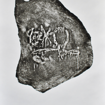Monotype à l'encre taille-douce sur papier, 30 x 42 cm, 2023