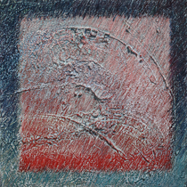 Schutzraum 50x50cm Mischtechnik mit Ölpastellkreiden auf Leinwand 2020