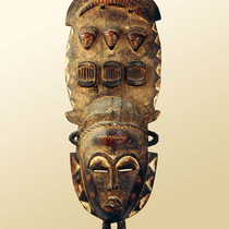 Masque de chasse et d'esprit des ancêtres Gouro-Yaouré