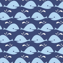 Whales blue