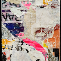 skewed line, décollage, 21,1 x 13,7 cm, 2020
