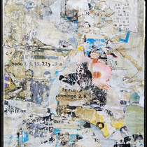 Sábado Domingo, décollage, 30,3 x 21,8 cm, 2020