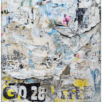 Grindig, décollage, 47,5 x 41,7 cm, 2020