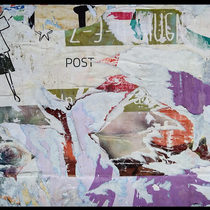 Post, décollage, 40,8 x 62,7 cm, 2020