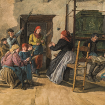 FERDINAND GEORG WALDMÜLLER, Palmsonntag, Öl auf Holz 54,5x68,2cm