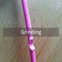 Filament grinding