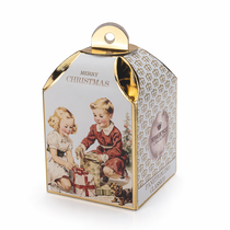 Mini Panettone Classico decorative box display (100gr)