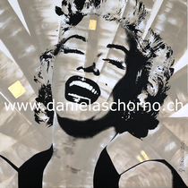 Bild von Daniela Schorno: Marilyn Monroe  120 x 120