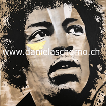 Bild von Daniela Schorno: Jimi Hendrix 70 x 70