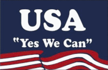 USA "Yes We Can" Flag