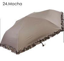 【晴雨兼用】 無地フリル 軽量折りたたみ傘 4,290円→2,280円(税込)   