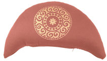 Meditationskissen halbmond klein basis terracotta