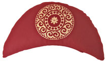 Meditationskissen halbmond klein basis bordeaux