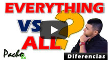 Diferencia entre ALL y EVERYTHING