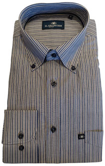 Il Granchio righe beige-blu