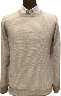 Girocollo Re del Mare cardato lavorato - Vari colori