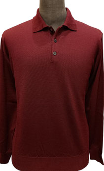Polo bottoni merino