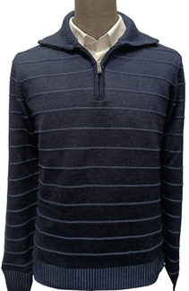 Polo zip Re del Mare rasata a righe - Vari colori