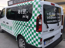 Autobeschriftung Steirerbus mit Digitaldruck