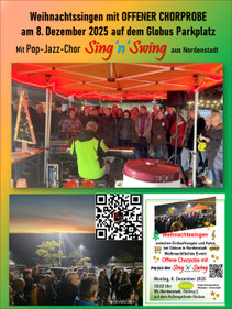 2025 Pop-Jazz-Chor Sing'n'Swing offene Chorprobe bei Globus