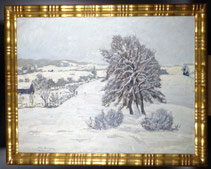 Felix Bürgers Dachau, verschneite Landschaft