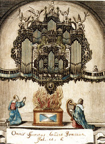 Orgel von Matthias Schurig, geweiht 14.Juli 1695 in St. Marien Frankfurt / O.