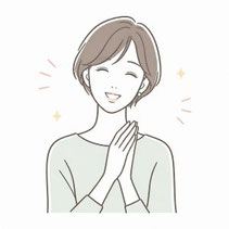パーソナルカラー診断歴5年の女性受講者のイラストイメージ