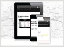 Mobile Arbeitszeiterfassung via Handy,Smartphone, Tablet