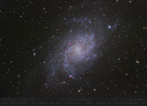 M 33  - 1200mm , Dreiecksgalaxie