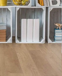 Neu verlegter Vinylboden 