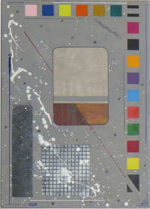daluz composition géométrique abstraite aux formes colorées inspiration Kandinsky et Miró