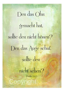 Psalm 94,9 Zuspruch Auge Ohr