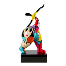 statue femme silouette danseuse couleur visage les copines portrait idee cadeau noel anniversaire paques promo soldes luxe chic mouvement popoart moderne design contemporain voluptueuse ronde
