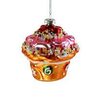 decoration boule sapin noel verre casse noisette nutcracker noir argent christmass wernervoss moderne tendance design macaron cupcake muffin cornet de glace cone gourmand fantaise colorée original jesus creche fete fin annee bonbon oiseau clip retro  