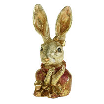 buste lapin wernervoss decoration resine fraise luxe lapine femelle patiné or chic rafine couple idee cadeau noel anniversaire paques fete des meres peres grand parent moderne tendance design contemporain classique vintage retro grnade oreille 