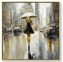 toile tableau peinture decoration idee cadeau noel anniversaire paque tendance moderne design contemporain chic raffine luxe promo petit prix soleil vacances farniente cocktail nature ville pluie parapluie soirée gala NY