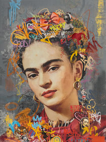 Impression toile tableau peinture fride Kalho khalo mexique popart montagr dali art artiste soumission idee cadeau deco moderne tendance design traditionnel égérie icone luxe noel paque anniversaire cadeau luxe solde 